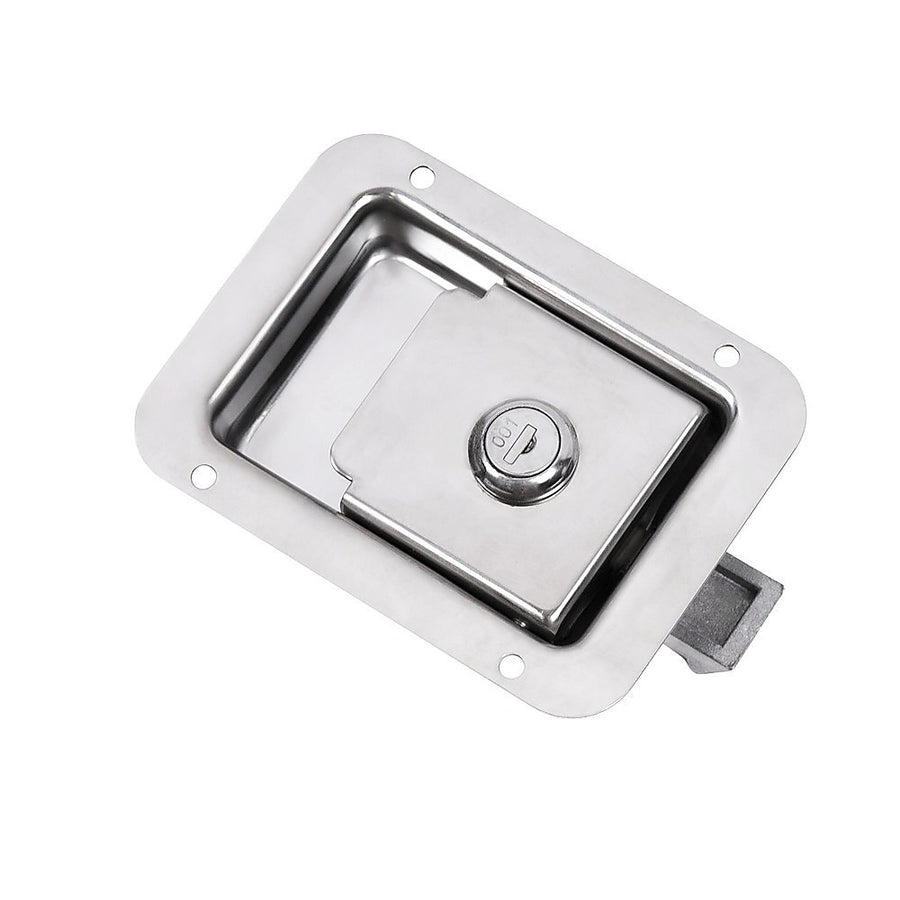 4 x Toolbox Lock Steel Paddle Handles – Heavy Duty Trailer Door Latch Set for Ute & Tool Cabinets