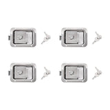 4 x Toolbox Lock Steel Paddle Handles – Heavy Duty Trailer Door Latch Set for Ute & Tool Cabinets