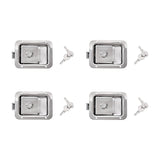 4 x Toolbox Lock Steel Paddle Handles – Heavy Duty Trailer Door Latch Set for Ute & Tool Cabinets - 45-Degree Angle