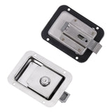 4 x Toolbox Lock Steel Paddle Handles – Heavy Duty Trailer Door Latch Set for Ute & Tool Cabinets - Close-Up Angle