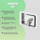 4 x Toolbox Lock Steel Paddle Handles – Heavy Duty Trailer Door Latch Set for Ute & Tool Cabinets - Extra Image