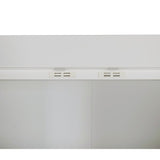 3 Door White Wardrobe – White Handles, Hanging Rail & Shelves - Extra Image