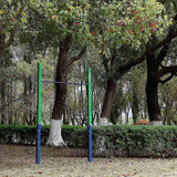 Single Outdoor Pull-Up Bar – Height Adjustable Gymnastics & Fitness Bar - 45-Degree Angle