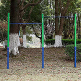 Double Outdoor Pull-Up Bar – Height Adjustable Gymnastics & Fitness Bar - Front View