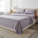 Queen Bed Sheet Set – 1800 Series Microfiber, Deep Pocket, Soft & Breathable, Grey