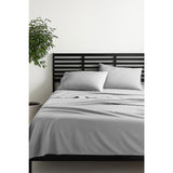 King Bed Sheet Set – 1800 Series Microfiber, Deep Pocket, Soft & Breathable, Grey - Front View