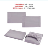 King Bed Sheet Set – 1800 Series Microfiber, Deep Pocket, Soft & Breathable, Grey - Extra Image