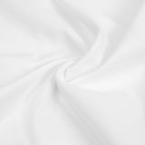 King Bed Sheet Set – 1800 Series Microfiber, Deep Pocket, Soft & Breathable, White - Top-Down View