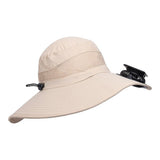 Solar & USB Powered Cooling Hat with Dual Fan – Khaki Outdoor Sun Hat