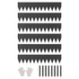Steel Landscape Edging 6 Pack 100x20cm Rust Resistant Garden Border Edging for Lawn Paths