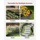 Steel Landscape Edging 6 Pack 100x20cm Rust Resistant Garden Border Edging for Lawn Paths - Extra Image