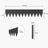 Steel Landscape Edging 6 Pack 100x20cm Rust Resistant Garden Border Edging for Lawn Paths