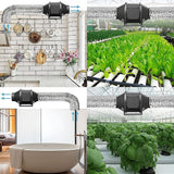 10.5cm x 7.6m Flexible Aluminium Air Duct – Dryer & HVAC Vent Hose - Front View