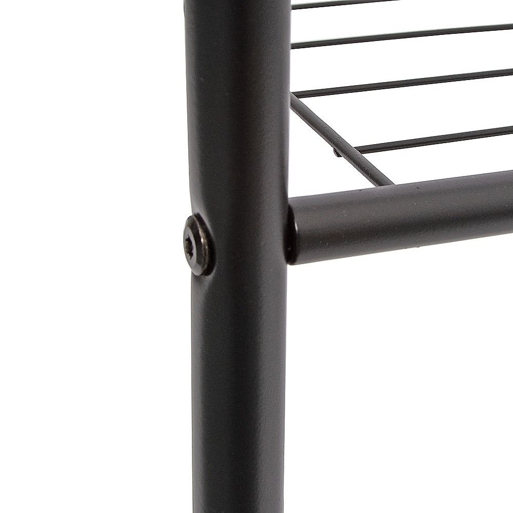 Double Clothes Rack Metal Garment Rail 80x154cm Heavy Duty Hanging Shelf Storage Organiser