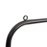 Double Clothes Rack Metal Garment Rail 80x154cm Heavy Duty Hanging Shelf Storage Organiser - Low Angle