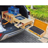 2 x 125kg Heavy Duty Locking Drawer Slides Industrial Drawer Runners Pair for Tool Storage - Front View