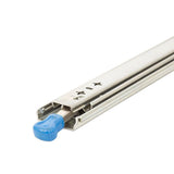 2 x 125kg Heavy Duty Locking Drawer Slides Industrial Drawer Runners Pair for Tool Storage - Close-Up Angle