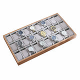 30-Grid Watch & Jewellery Tray Organiser Display Case Holder – Velvet Drawer Insert - Side View