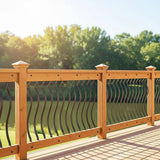 51 Pack 82cm Metal Deck Balusters Iron Stair Railing Spindles for Outdoor Indoor Use