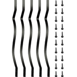 51 Pack 82cm Metal Deck Balusters – Iron Stair Railing Spindles for Outdoor & Indoor Use