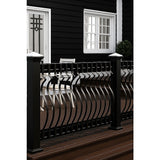 51 Pack 82cm Metal Deck Balusters – Iron Stair Railing Spindles for Outdoor & Indoor Use - Side View
