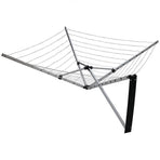24m Folding Dryer for Laundry and Washing Wall Mounted 5 Arm Clothes Airer Space Saving Design