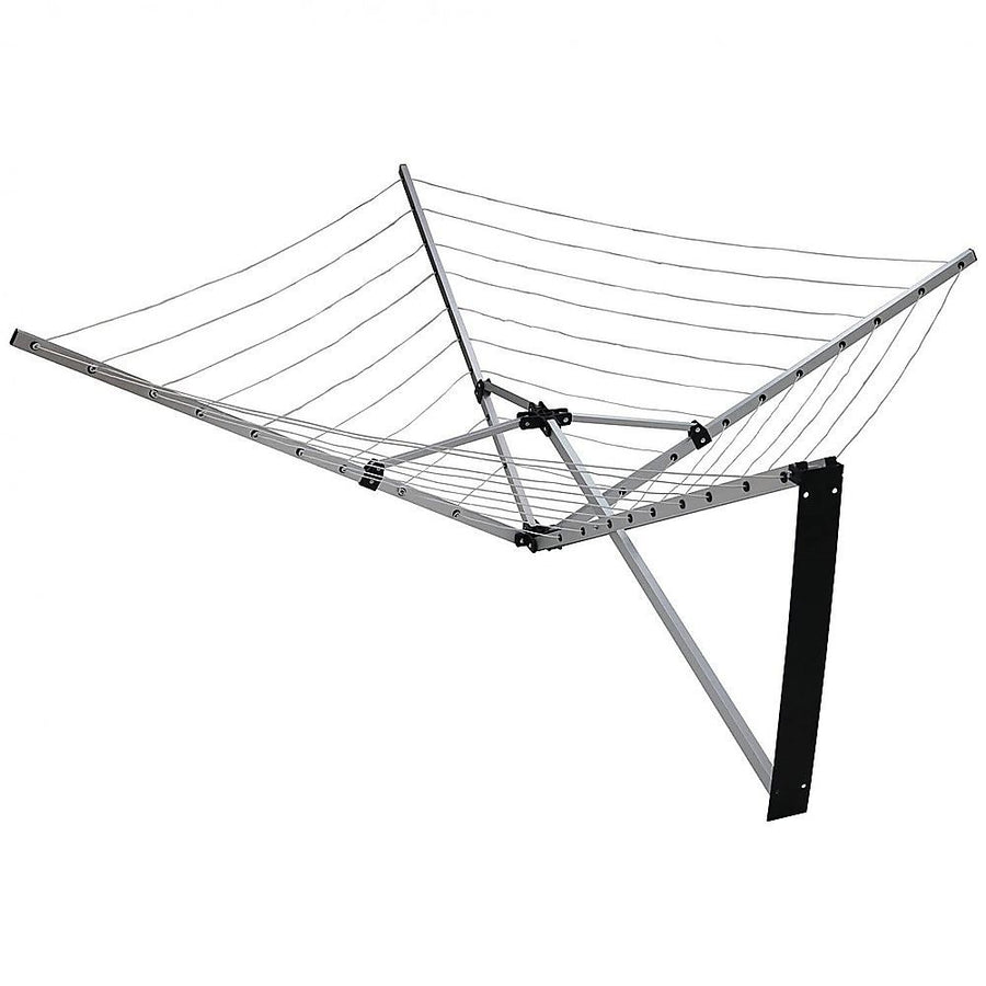 24m Folding Dryer for Laundry and Washing Wall Mounted 5 Arm Clothes Airer Space Saving Design