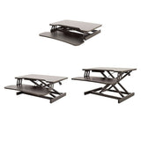 Ergonomic Standing Desk Converter Height Adjustable Sit Stand Workstation for Office Use - Top-Down View