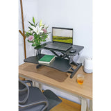 Ergonomic Standing Desk Converter Height Adjustable Sit Stand Workstation for Office Use - 45-Degree Angle