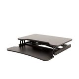 Ergonomic Standing Desk Converter Height Adjustable Sit Stand Workstation for Office Use - Rear View