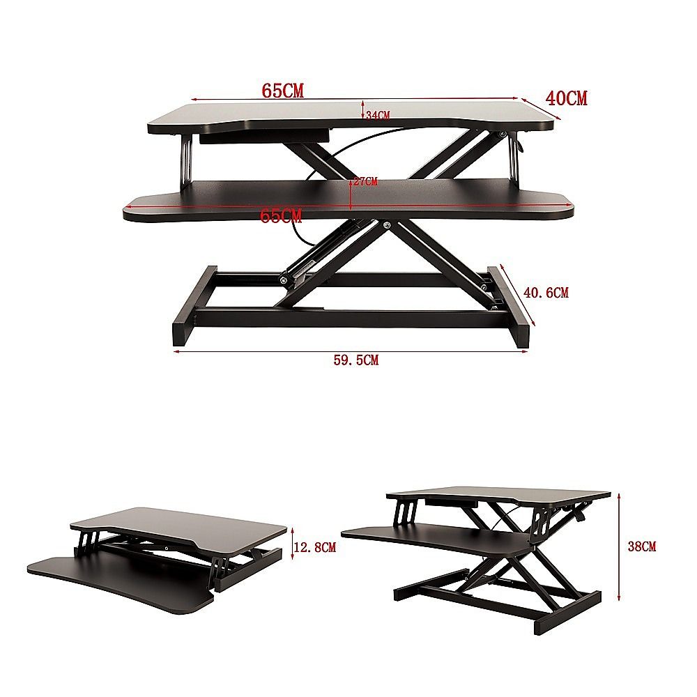 Ergonomic Standing Desk Converter Height Adjustable Sit Stand Workstation for Office Use