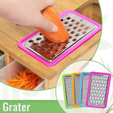 Bamboo Cutting Board Set with Graters and Containers Food Prep Station for Kitchen Organisation