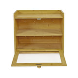 Enclosed Bread Box – Large Kitchen Countertop Bread Storage Container for Freshness & Organisation - Top-Down View