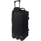 Large Black Wheeled Travel Duffle Bag – Rolling Luggage Trolley