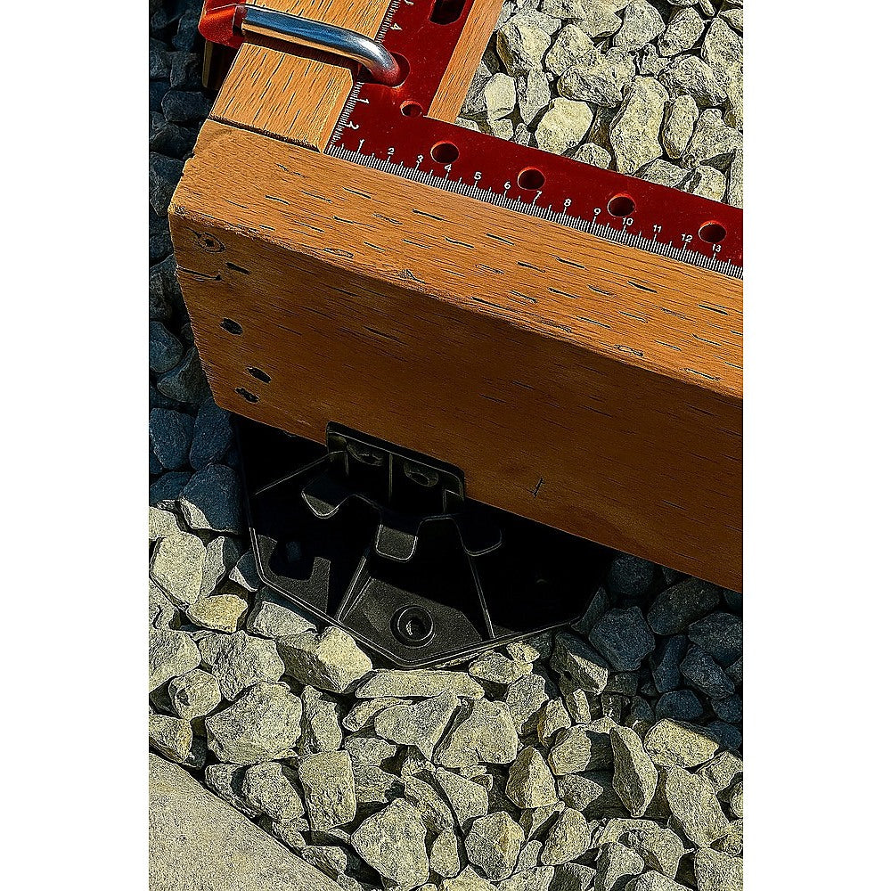 12 Pack Adjustable Deck Support Pedestals Deck Foundation Bases for Raised Outdoor Flooring