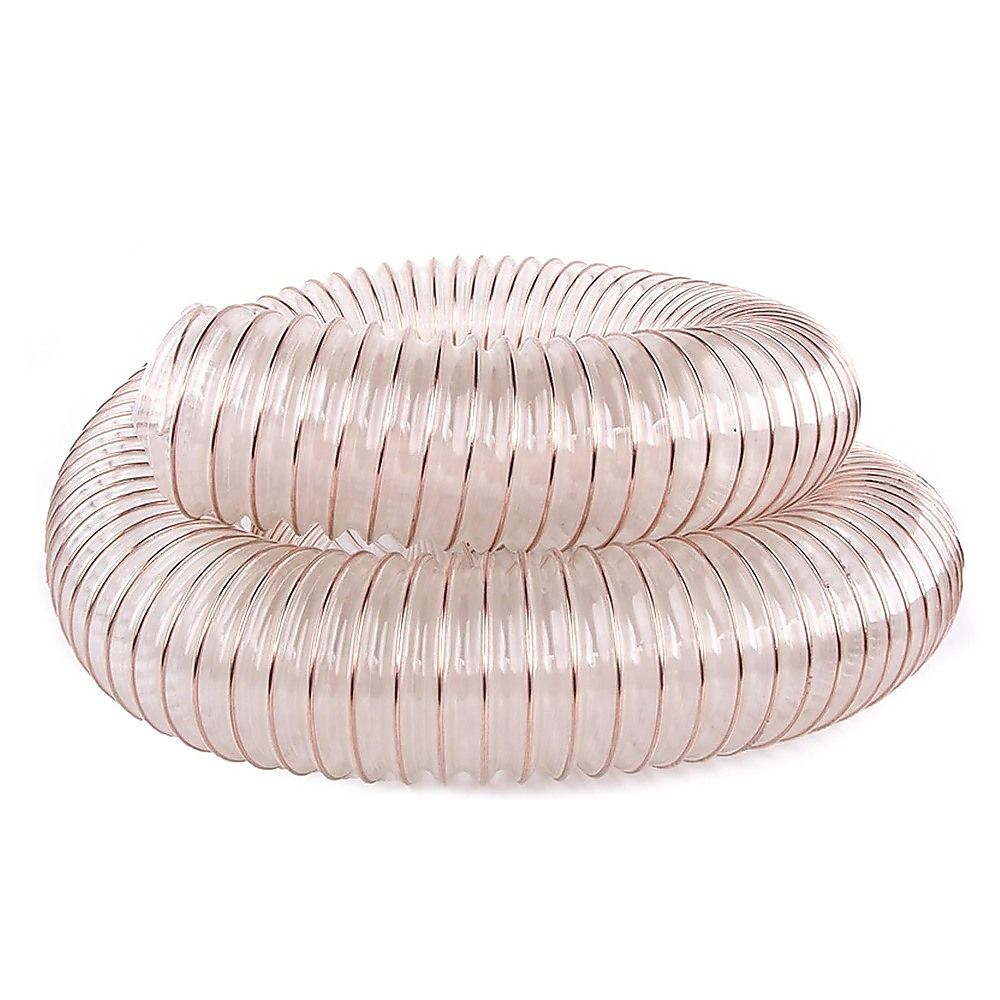 2m PU Flexible Ducting Hose – Clear Ventilation & Dust Extraction Tube for Woodworking & Fume Control