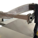 2m PU Flexible Ducting Hose – Clear Ventilation & Dust Extraction Tube for Woodworking & Fume Control - Front View