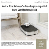 Medical Style Bathroom Scales Large Analogue Dial Heavy Duty Mechanical Scale for Home Use