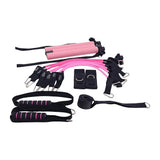 14pc Pilates Bar Kit with Resistance Bands & Belt – Home Fitness Pedal Puller - Rear View