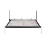 Double DIY Wall Bed Hardware Kit with Silver handle – Frame & Mechanism for Custom Build - Rear View
