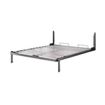 Queen Wall Bed in White Gloss – Space Saving Murphy Bed Kit with Silver Door Handle