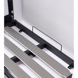 Single Wall Bed in White – Space Saving Murphy Bed Kit with Gold Door Handle