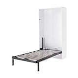 Single Wall Bed in White – Space Saving Murphy Bed Kit with Gold Door Handle - Extra Image