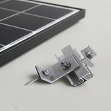 Solar Panel Roof Mount Kit – Universal Clamps & Brackets Set for Secure Solar Installation - Top-Down View