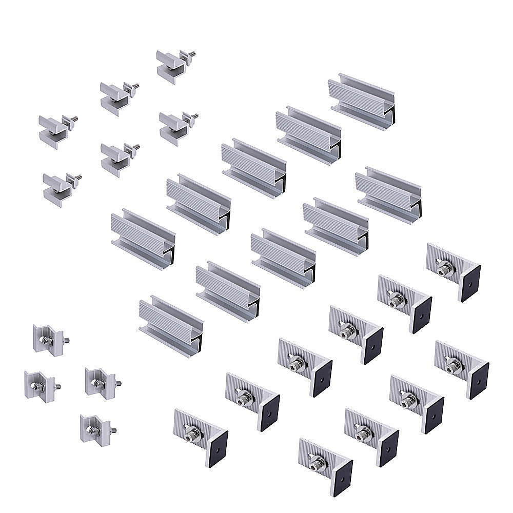 Solar Panel Roof Mount Kit – Universal Clamps & Brackets Set for Secure Solar Installation