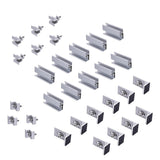 Solar Panel Roof Mount Kit – Universal Clamps & Brackets Set for Secure Solar Installation - Close-Up Angle