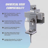 Solar Panel Roof Mount Kit – Universal Clamps & Brackets Set for Secure Solar Installation - Extra Image