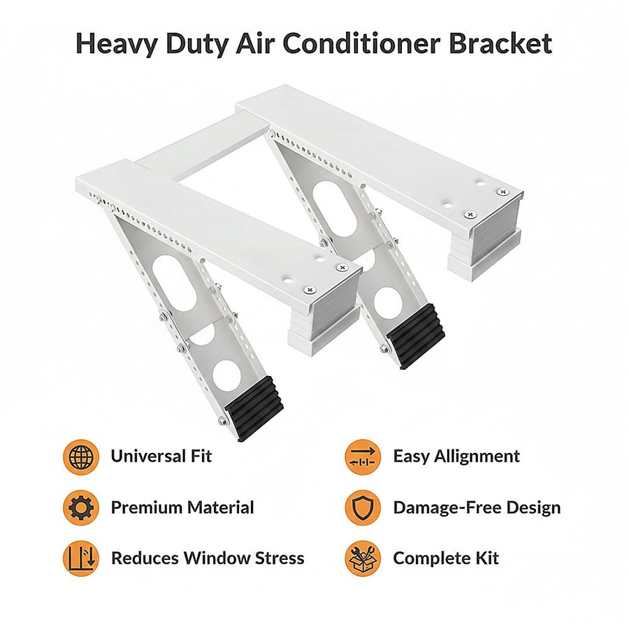 Heavy Duty Air Conditioner Bracket – Window & Outdoor AC Unit Support Mounting Accessories