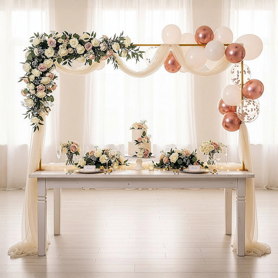 Table Arch Stand with Clamps – Wedding & Birthday Party Balloon Decoration Frame