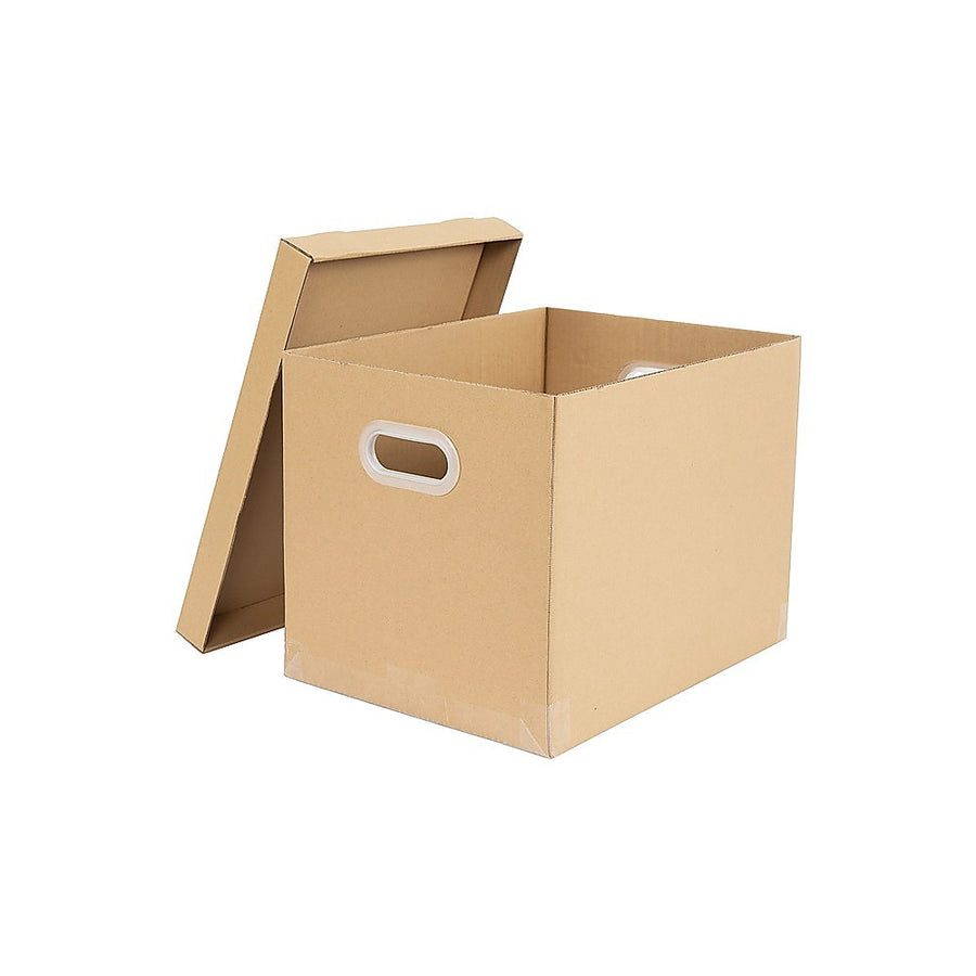 10Pcs Corrugated Cardboard Storage Boxes – Multi-Purpose Organising Cartons